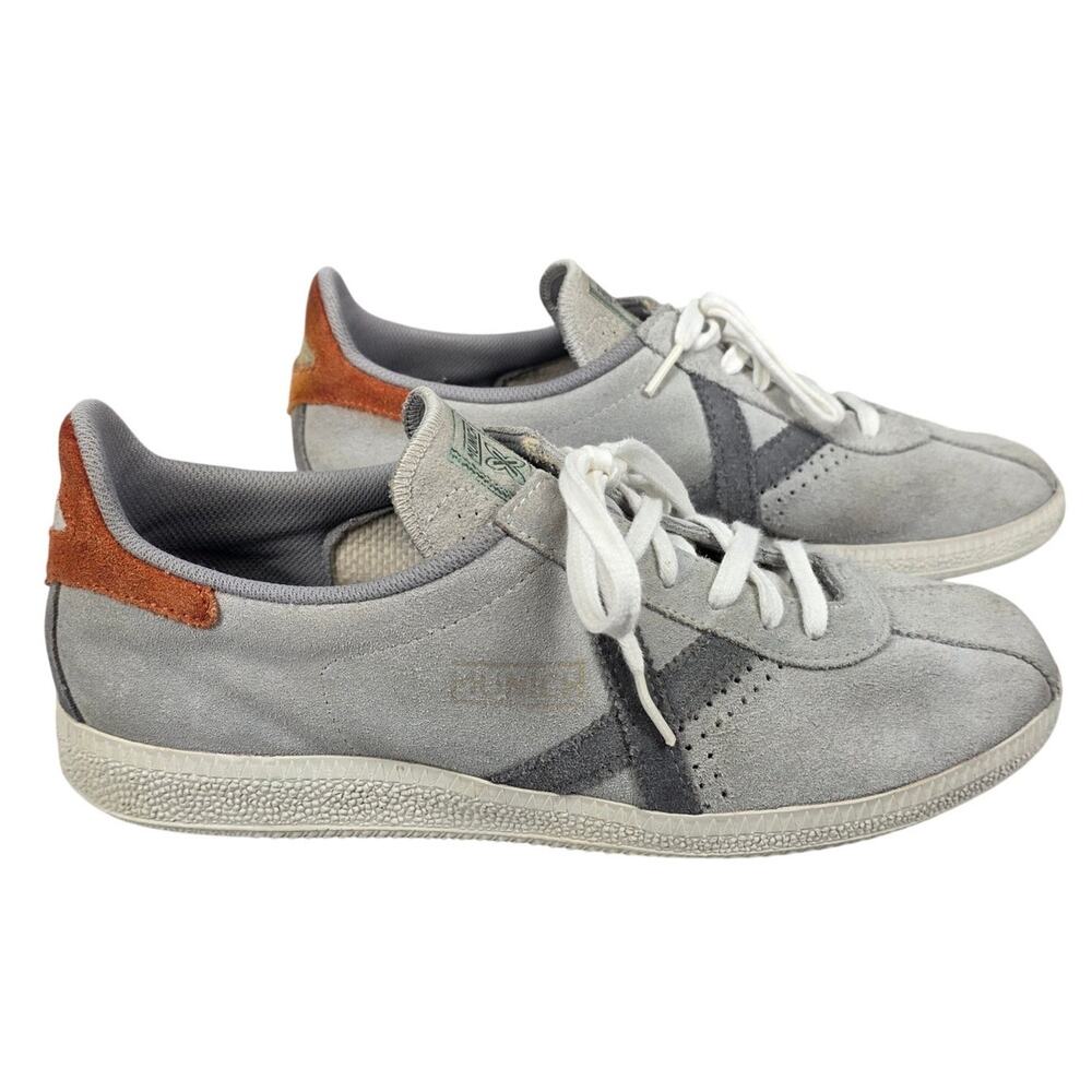 MUNICH X BARRU 112 GRAY/ORANGE MINIMALIST RETRO STYLE SNEAKERS – EU 42 / US 8.5